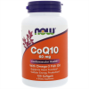 NOW CoQ10 60 мг With Omega-3, 120 капс.
